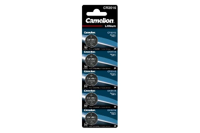 Элемент питания литиевый CR CR2016 BL-5 (блист.5шт) Camelion 1593