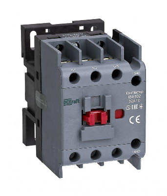 Контактор 32А 24В AC АС3 АС4 1НО+1НЗ КМ-102 DEKraft 21924DEK