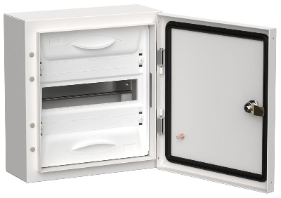 Корпус ЩРн-12 (1х12) TITAN 5 335х310х140 IP54 одна дверь метал. бел. IEK TI5-50-N-012-54