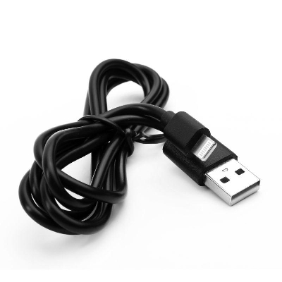 Кабель USB ELX-CDC03P-C02 ПРОМО USB-Lightning 2А 1м зарядка+передача данных пакет черн. ERGOLUX 15092