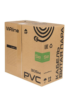 Кабель витая пара U/UTP WR-UTP-4P-C5E-L-PVC-GY неэкранир. кат.5e 4 пары 0.48мм ож внутр. PVC нг(А)-LS сер. (уп.305м) WRLine 505755