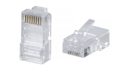 Коннектор RJ45 (8P8C) под витую пару кат.5E универс. для ОЖ и МЖ кабеля для проводников с толщ. по изоляции до 1.05 мм Cabeus 7009c