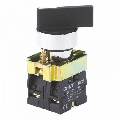 Переключатель NP2-BJ25 2 положения фиксацией 1НО+1НЗ IP40 (R) CHINT 573995