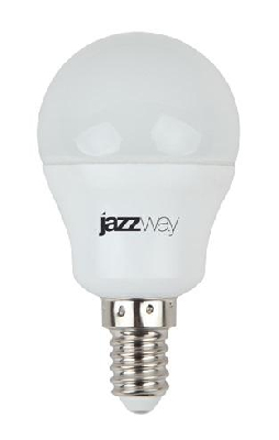 Лампа светодиодная PLED-SP-G45 7Вт шар 3000К тепл. бел. E14 540лм 230В JazzWay 1027856-2