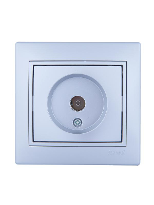 Розетка TV СП Мира оконечная метал. сер. Lezard 701-1010-130