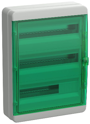Корпус КМПн-54 TEKFOR IP65 зел. прозр. дверь пластик. IEK TF5-KP72-N-54-65-K03-K06