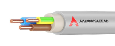 Кабель NYM-J 3х2.5 0.66кВ (уп.100м) АЛЬФАКАБЕЛЬ 05137