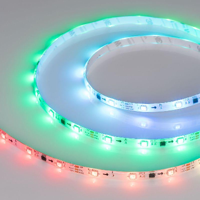 Лента светодиодная SPI-SE-B30-10mm 12V RGB-PX3 7.2Вт/м IP65 5060 герметичная бегущий огонь (уп.5м) Arlight 026369(2)