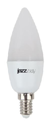 Лампа светодиодная PLED-SP C37 7Вт свеча 3000К тепл. бел. E14 530лм 230В JazzWay 1027818-2