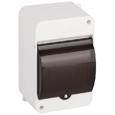 Корпус навесной SIMPLE КМПн 1/4 IP30 пластик.; прозр. крышка; бел. Эра Б0069239