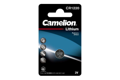 Элемент питания литиевый CR CR1220 BL-1 (блист.1шт) Camelion 3071