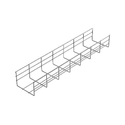 Лоток проволочный 100х100 L3000 сталь 4мм PL100-100-3000 оцинк. КМ LO0667