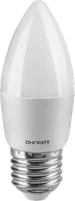 Лампа светодиодная 71 631 OLL-C37-6-230-4K-E27-FR 6Вт свеча 4000К бел. E27 470лм 176-264В ОНЛАЙТ 71631
