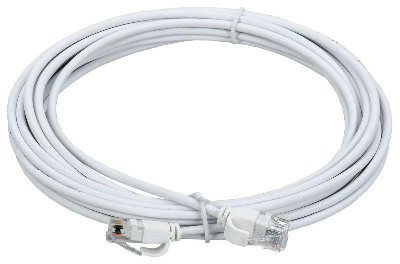 Патч-корд кат.5E UTP LSZH 5м slim колпачок с язычком бел. ITK PC08-C5EUL-5M-SL-WT