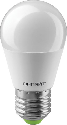 Лампа светодиодная 71 646 OLL-G45-6-230-4K-E27 6Вт шар 4000К бел. E27 470лм 176-264В ОНЛАЙТ 71646
