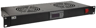 Модуль вентиляторный 19дюйм 1U 4 вентилятора с цифровым термостатом ITK FM05-1U4TS