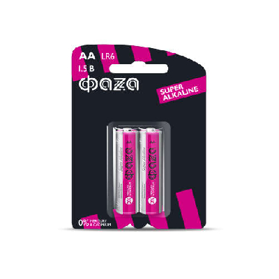 Элемент питания алкалиновый LR6 Super Alkaline BL-2 (уп.2шт) ФАZА 4897062858443