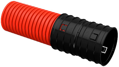 Труба гофрированная двустенная ПНД гибкая d125мм красн. (уп.50м) IEK CTG12-125-K04-050-R