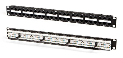 Патч-панель 19дюйм 1U RJ45 кат.5e 48 портов Dual IDC PPHD-19-48-8P8C-C5e-110D высокой плотности Hyperline 32809