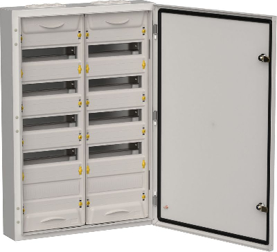 Корпус ЩРн-120 (2х60) TITAN 5 835х570х140 IP54 метал. сер. IEK TI5-50-N-2X060-54-7035