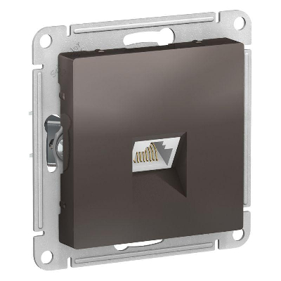 Механизм розетки компьютерной ATLAS DESIGN RJ45 мокко SchE ATN000683