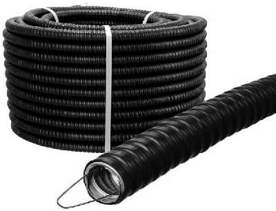 Металлорукав в ПВХ изоляции Р3-ЦПнг 50 черн. (уп.20м) TOKOV ELECTRIC TKE-MR-PVC-50-20-C05