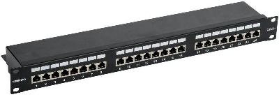 Патч-панель 1U кат.5е FTP 24 порта (Krone) GENERICA PP24-1UC5EF-K05-G